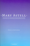 Mary Astell : theorist of freedom from domination /
