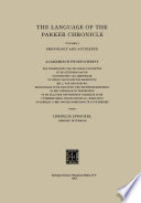 The language of the Parker Chronicle. academisch proefschrift /