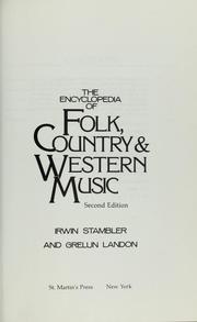 Encyclopedia of folk, country, & western music /