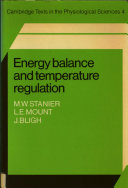 Energy balance and temperature regulation /