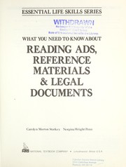 What you need to know about reading ads, reference materials & legal documents /