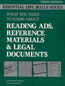 What you need to know about reading ads, reference materials, & legal documents /