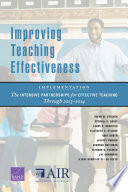 Improving teaching effectiveness : implementation : The intensive partnership for effective teaching through 2013-2014 /