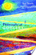 Philosophy of Qohelet : a critical analysis of existentialism /