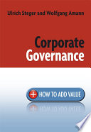 Corporate governance : how to add value /