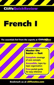CliffsQuickReview French I /