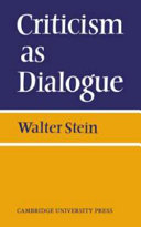 Criticism as dialogue.