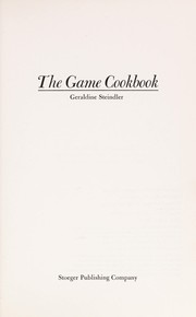 The game cookbook /