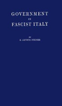Government in Fascist Italy /