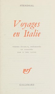 Voyages en Italie /