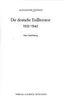 Die deutsche Exilliteratur 1933-1945 : eine Einfuhrung /