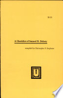 A checklist of Samuel R. Delany /
