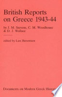 British reports on Greece 1943-1944 /