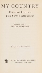 My country ; poems of history for young Americans.