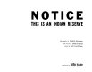 Notice: this is an Indian reserve /