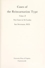 Cases of the reincarnation type /