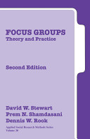 Focus groups : theory and practice /