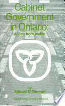 Cabinet government in Ontario : a view from inside /