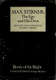 Max Stirner: The ego and his own /