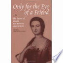 Only for the eye of a friend : the poems of Annis Boudinot Stockton /