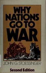 Why nations go to war /