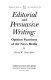 Editorial & persuasive writing : opinion functions of the news media /