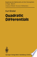 Quadratic differentials /