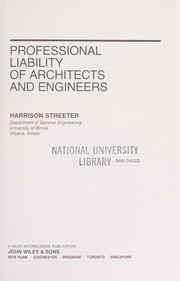Professional liability of architects and engineers /