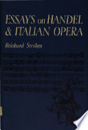 Essays on Handel and Italian opera /