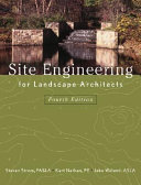 Site engineering for landscape architects /