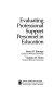 Evaluating professional support personnel in education /