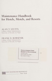 Maintenance handbook for hotels, motels, and resorts /