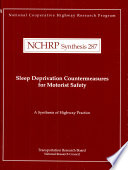 Sleep deprivation countermeasures for motorist safety /