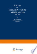 Survey of international arbitrations, 1794-1938 /