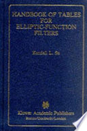 Handbook of tables for elliptic-function filters /