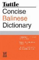 Tuttle concise Balinese dictionary /