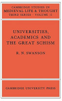 Universities, academics and the Great Schism /