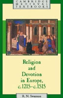 Religion and devotion in Europe, c. 1215-c. 1515 /