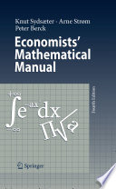 Economists' mathematical manual /
