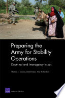 Preparing the Army for stability operations : doctrinal and interagency issues /