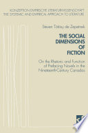 The social dimensions of fiction : on the rhetoric and function of prefacing novels in the Nineteenth-Century Canadas /