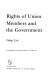 Rights of union members and the Government.