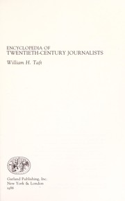 Encyclopedia of twentieth-century journalists /
