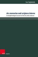 Ars memoriae and scriptura interna : a metaphorological account on the De umbris idearum /