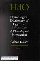 Etymological dictionary of Egyptian /