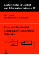 Control of flexible-link manipulators using neural networks /