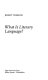 What is literary language? /