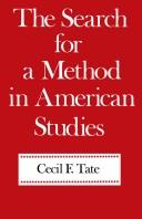 The search for a method in American studies /