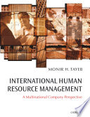 International human resource management : a multinational company perspective /
