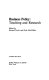 Business policy: teaching and research /